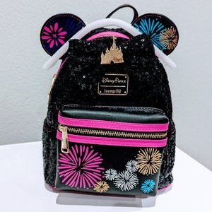 Disney Loungefly MMMA December Fireworks Mini Backpack